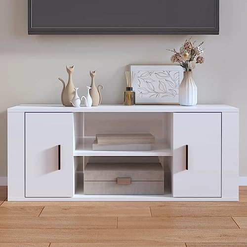 prissent Fernsehschrank Lagerschrank Multifunktionale Möbel für Wohnzimmer Schlafzimmer oder Büro Stilvollen Design Hochglanz-Weiß 100x35x40 cm prissent Fernsehschrank Lagerschrank Multifunktionale Möbel für Wohnzimmer Schlafzimmer oder Büro Stilvollen Design Hochglanz-Weiß 100x35x40 cm von prissent