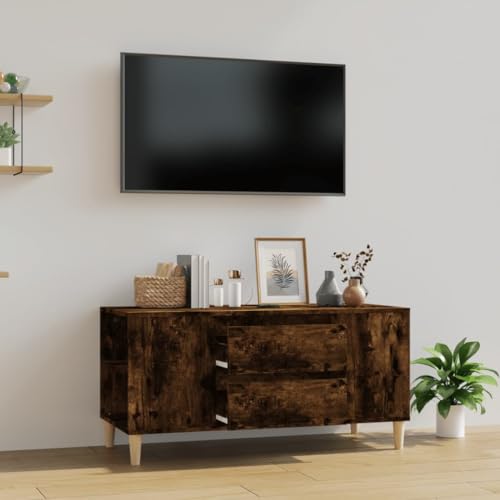 prissent Fernsehschrank Lagerschrank Multifunktionale Möbel für Wohnzimmer Schlafzimmer oder Büro Stilvollen Design Räuchereiche 102x44,5x50 cm prissent Fernsehschrank Lagerschrank Multifunktionale Möbel für Wohnzimmer Schlafzimmer oder Büro Stilvollen Design Räuchereiche 102x44,5x50 cm von prissent