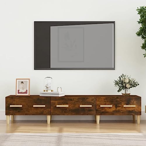 prissent Fernsehschrank Lagerschrank Multifunktionale Möbel für Wohnzimmer Schlafzimmer oder Büro Stilvollen Design Räuchereiche 150x34,5x30 cm prissent Fernsehschrank Lagerschrank Multifunktionale Möbel für Wohnzimmer Schlafzimmer oder Büro Stilvollen Design Räuchereiche 150x34,5x30 cm von prissent