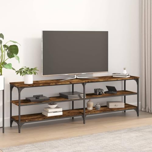 prissent Fernsehschrank Lagerschrank Multifunktionale Möbel für Wohnzimmer Schlafzimmer oder Büro Stilvollen Design Räuchereiche 160x30x50 cm von prissent