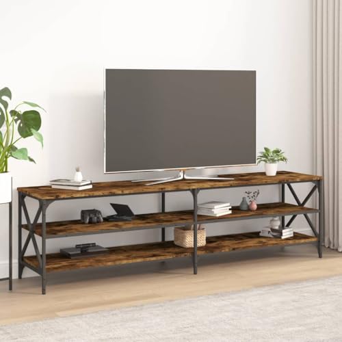 prissent Fernsehschrank Lagerschrank Multifunktionale Möbel für Wohnzimmer Schlafzimmer oder Büro Stilvollen Design Räuchereiche 180x40x50 cm prissent Fernsehschrank Lagerschrank Multifunktionale Möbel für Wohnzimmer Schlafzimmer oder Büro Stilvollen Design Räuchereiche 180x40x50 cm von prissent