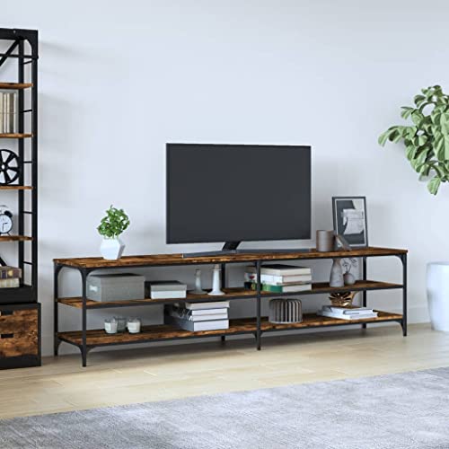 prissent Fernsehschrank Lagerschrank Multifunktionale Möbel für Wohnzimmer Schlafzimmer oder Büro Stilvollen Design Räuchereiche 200x30x50 cm prissent Fernsehschrank Lagerschrank Multifunktionale Möbel für Wohnzimmer Schlafzimmer oder Büro Stilvollen Design Räuchereiche 200x30x50 cm von prissent