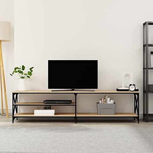 prissent Fernsehschrank Lagerschrank Multifunktionale Möbel für Wohnzimmer Schlafzimmer oder Büro Stilvollen Design Sonoma-Eiche 200x40x50 cm prissent Fernsehschrank Lagerschrank Multifunktionale Möbel für Wohnzimmer Schlafzimmer oder Büro Stilvollen Design Sonoma-Eiche 200x40x50 cm von prissent