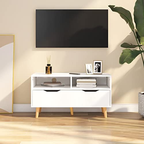 prissent Fernsehschrank Lagerschrank Multifunktionale Möbel für Wohnzimmer Schlafzimmer oder Büro Stilvollen Design Weiß 90x40x48,5 cm prissent Fernsehschrank Lagerschrank Multifunktionale Möbel für Wohnzimmer Schlafzimmer oder Büro Stilvollen Design Weiß 90x40x48,5 cm von prissent