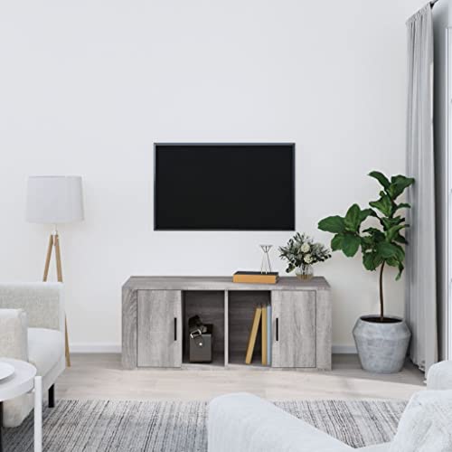 prissent Fernsehschrank Lagerschrank für Wohnzimmer Schlafzimmer oder Büro Multifunktionale Möbel Stilvollen Design Grau Sonoma 100x35x40 cm prissent Fernsehschrank Lagerschrank für Wohnzimmer Schlafzimmer oder Büro Multifunktionale Möbel Stilvollen Design Grau Sonoma 100x35x40 cm von prissent