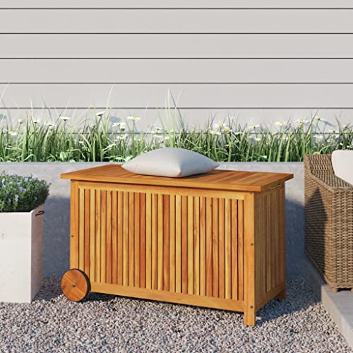 prissent Gartentruhe mit Rollen 90x50x58 cm Massivholz Akazie Auflagenbox Holz Gartenbox Holz Storage Boxes Sitzbank Outdoor Holzkiste mit Rollen mit Rollen Holz prissent Gartentruhe mit Rollen 90x50x58 cm Massivholz Akazie Auflagenbox Holz Gartenbox Holz Storage Boxes Sitzbank Outdoor Holzkiste mit Rollen mit Rollen Holz von prissent