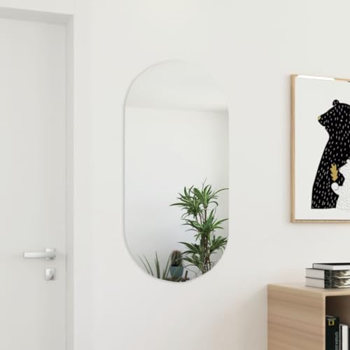 prissent Spiegel 100x50 cm Weiß Schlafzimmer Badezimmerspiegel Mirror Gaderobespiegel Modern Spiegel Wohnzimmer Spiegel Flurspiegel Eitelkeitsspiegel Eingangsbereich Ankleidezimmer Spiegel Glas von prissent