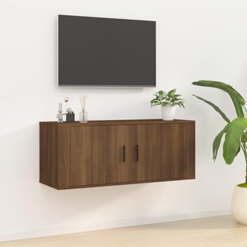 prissent TV-Wandschrank Lagerschrank Multifunktionale Möbel für Wohnzimmer Schlafzimmer oder Büro Stilvollen Design Braun Eichen-Optik 100x34,5x40 cm prissent TV-Wandschrank Lagerschrank Multifunktionale Möbel für Wohnzimmer Schlafzimmer oder Büro Stilvollen Design Braun Eichen-Optik 100x34,5x40 cm von prissent