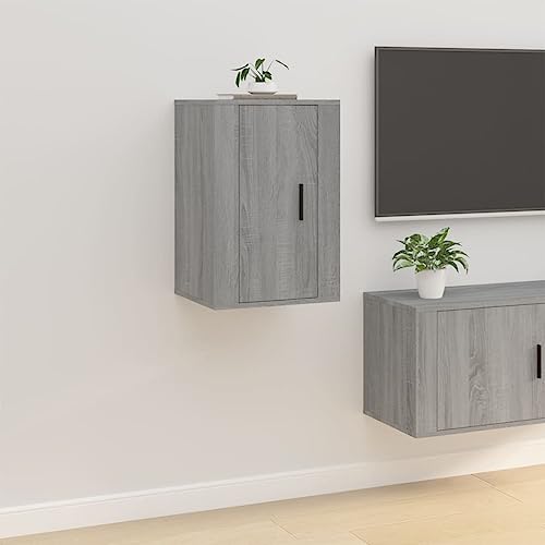 prissent TV-Wandschrank Lagerschrank Multifunktionale Möbel für Wohnzimmer Schlafzimmer oder Büro Stilvollen Design Grau Sonoma 40x34,5x60 cm prissent TV-Wandschrank Lagerschrank Multifunktionale Möbel für Wohnzimmer Schlafzimmer oder Büro Stilvollen Design Grau Sonoma 40x34,5x60 cm von prissent