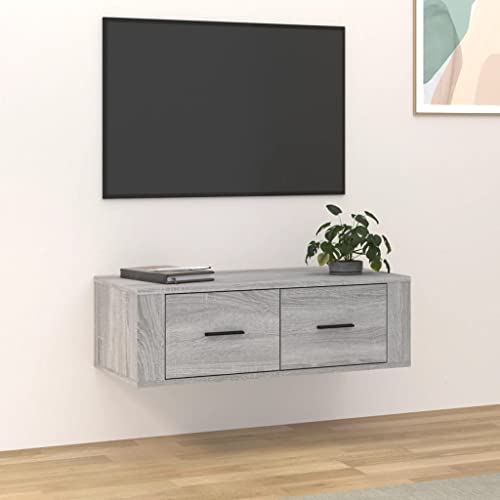 prissent TV-Wandschrank Lagerschrank Multifunktionale Möbel für Wohnzimmer Schlafzimmer oder Büro Stilvollen Design Grau Sonoma 80x36x25 cm prissent TV-Wandschrank Lagerschrank Multifunktionale Möbel für Wohnzimmer Schlafzimmer oder Büro Stilvollen Design Grau Sonoma 80x36x25 cm von prissent