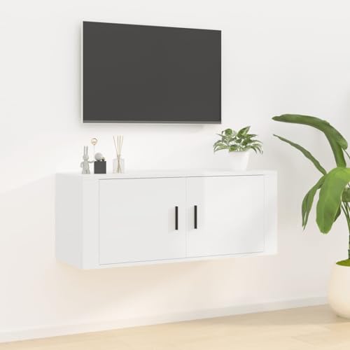 prissent TV-Wandschrank Lagerschrank Multifunktionale Möbel für Wohnzimmer Schlafzimmer oder Büro Stilvollen Design Hochglanz-Weiß 100x34,5x40 cm prissent TV-Wandschrank Lagerschrank Multifunktionale Möbel für Wohnzimmer Schlafzimmer oder Büro Stilvollen Design Hochglanz-Weiß 100x34,5x40 cm von prissent