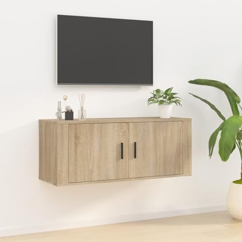 prissent TV-Wandschrank Lagerschrank Multifunktionale Möbel für Wohnzimmer Schlafzimmer oder Büro Stilvollen Design Sonoma-Eiche 100x34,5x40 cm prissent TV-Wandschrank Lagerschrank Multifunktionale Möbel für Wohnzimmer Schlafzimmer oder Büro Stilvollen Design Sonoma-Eiche 100x34,5x40 cm von prissent