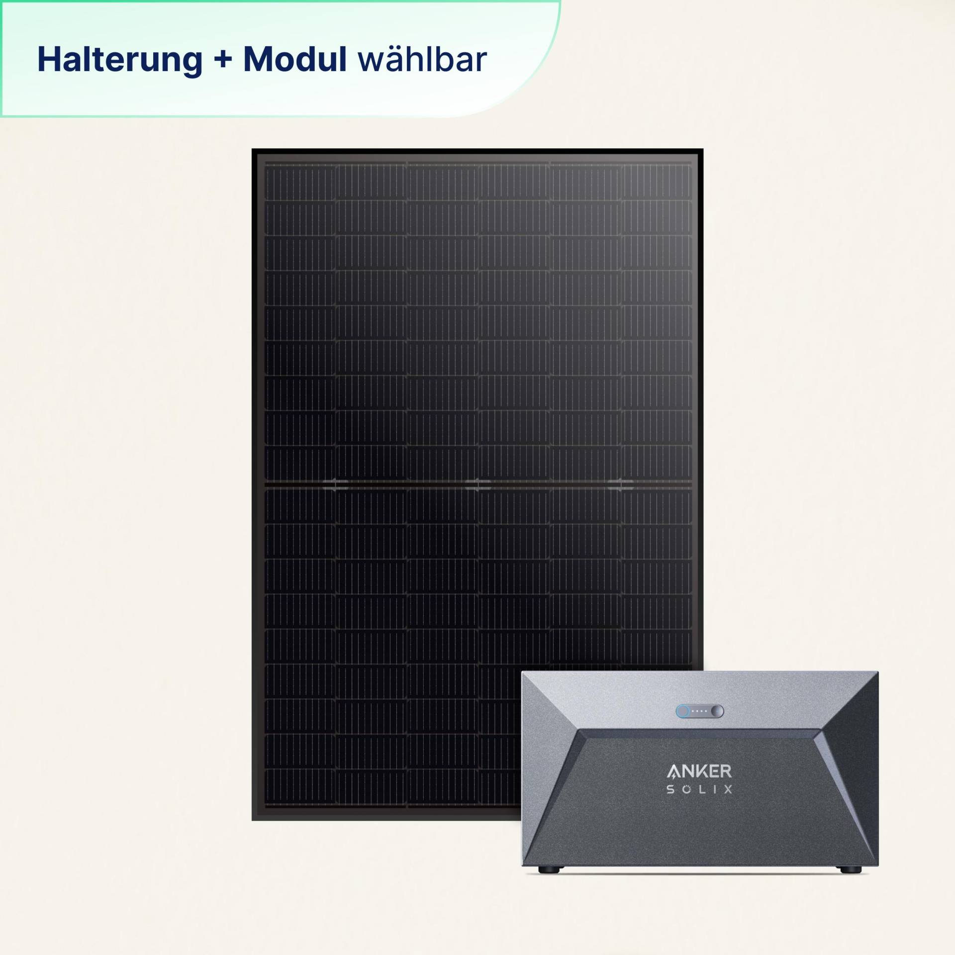 Erweiterungsset 2: 1 Solarmodul + Batteriespeicher Erweiterungsset 2: 1 Solarmodul + Batteriespeicher von priwatt