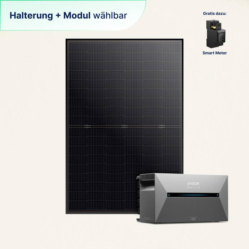 Erweiterungsset 7: 1 Solarmodul + Solarbank 2 Pro mit integriertem Wechselrichter (800 W) von priwatt