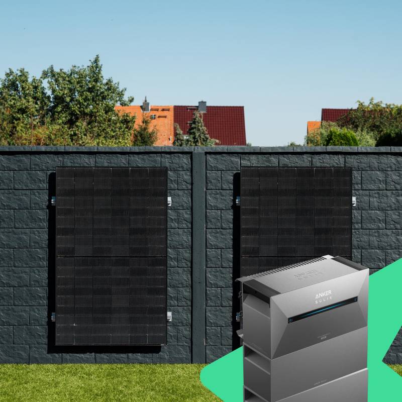 priWall 90° Duo Einzelmontage von priwatt