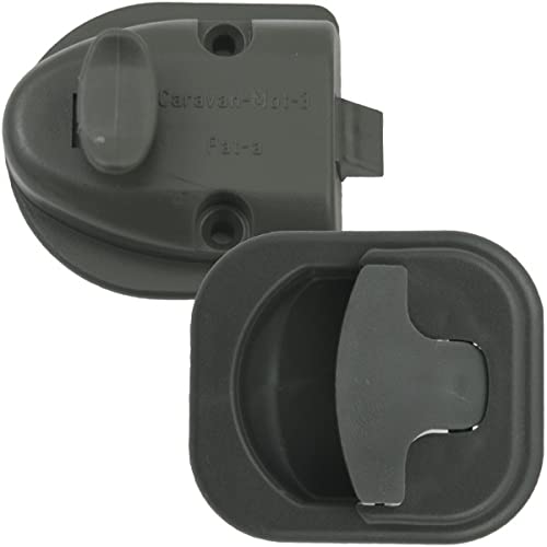 pro-Styling design for perfection Türschloss Schloss Schrank Türgriff Badezimmer Wohnwagen Wohnmobil Caravan Hymer grau von pro-Styling design for perfection