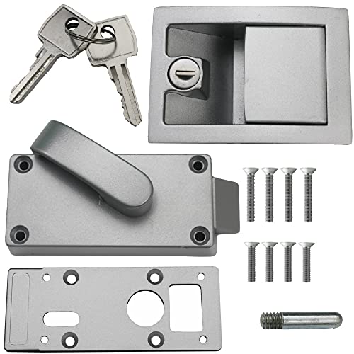 US TriMark MC 700 Metall Türschloss Tür Schloss Wohnwagen Wohnmobil Caravan Boot Silber für links angeschlagene Türen von pro-Styling design for perfection