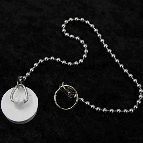 pro-Styling Stöpsel weiß für Waschbecken Wohnwagen Wohnmobil Caravan, Kunststoff, 23 mm Durchmesser oben, 22 mm Durchmesser unten, 7,5 mm Höhe, 270 mm Kettenlänge inkl. Schlüsselring von pro-Styling design for perfection