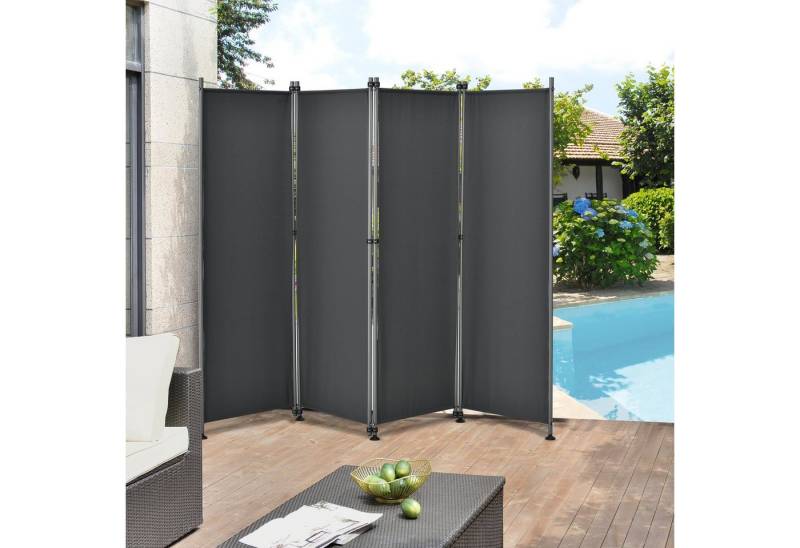 pro.tec Paravent, »Modica« Trennwand Outdoor Sichtschutz 170x215cm Dunkelgrau von pro.tec