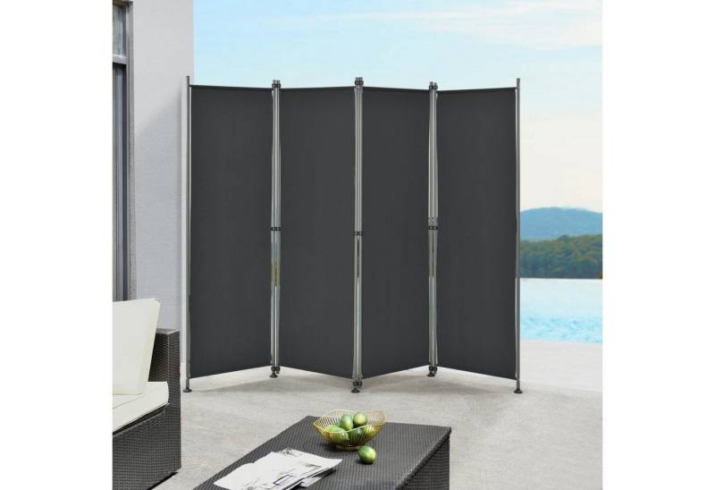 pro.tec Paravent, »Modica« Trennwand Outdoor Sichtschutz 170x215cm Schwarz von pro.tec