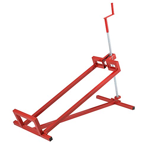 pro.tec Rasentraktorheber 400 kg Hebevorrichtung Hebebühne Reinigungshilfe Stahl Rot von pro.tec