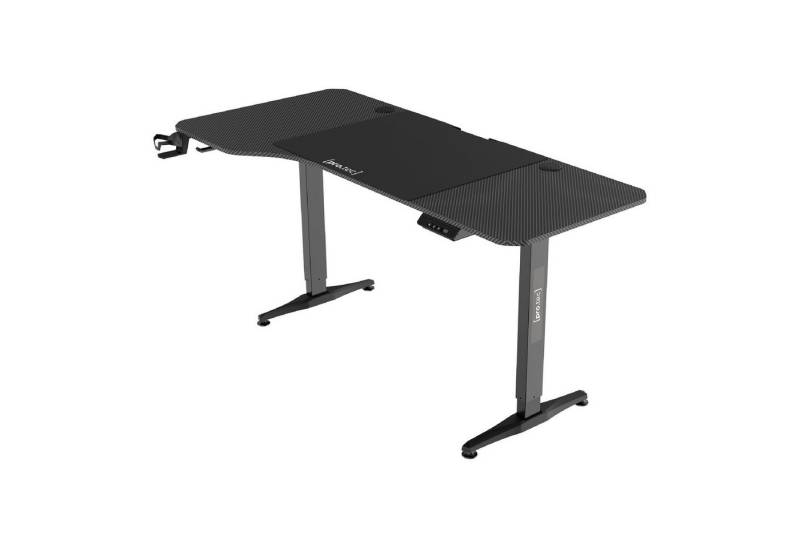 pro.tec Schreibtisch, »Oxnard« Höhenverstellbarer Schreibtisch 160x75cm Schwarz von pro.tec
