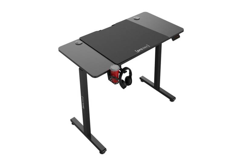 pro.tec Schreibtisch, »Stryn« Elektrisch verstellbarer Computertisch 120x60cm Schwarz von pro.tec