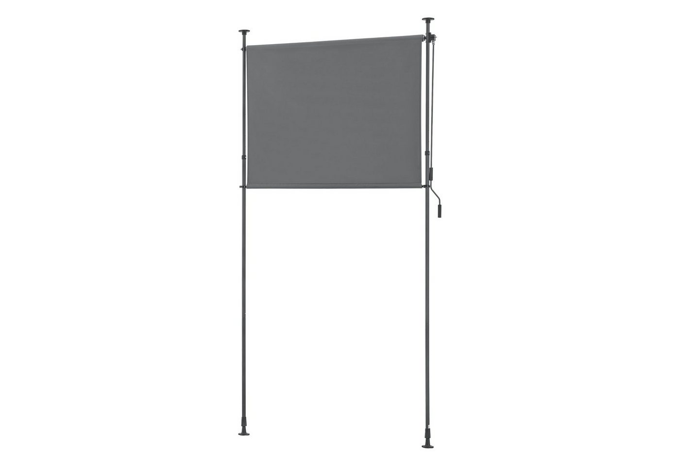 pro.tec Senkrechtmarkise »Cimarra« Outdoor-Sichtschutz Dunkelgrau 150 x 270 cm von pro.tec