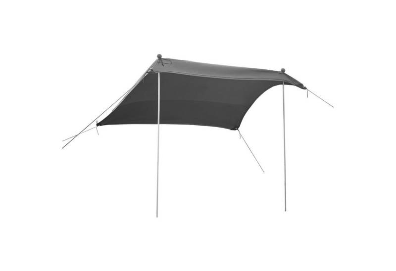 pro.tec Sonnensegel, (mit Transporttasche), »Bernheze« Strandzelt aus Lycra mit UV-Schutz 2 x 2 x 1,7 m Grau von pro.tec