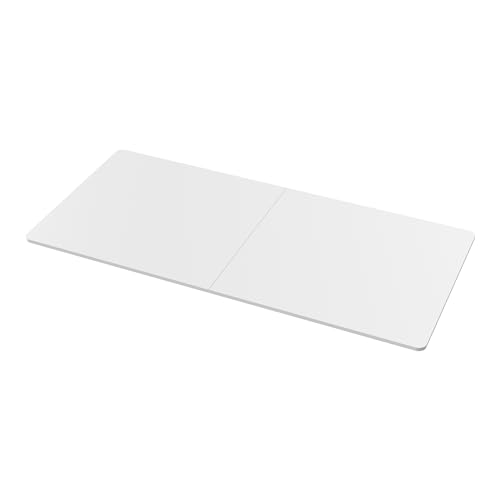 pro.tec Tischplatte Kirkkonummi Schreibtischplatte Bürotischplatte Tischfläche für Schreibtisch Arbeitsplatte Massivholzplatte 160x75 cm Weiß von pro.tec