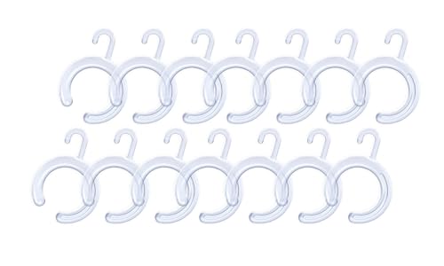 14 x DUSCHVORHANGRINGE OFFEN BARRIEREFREI TRANSPARENT MIT Haken FÜR DUSCHVORHANG DUSCHVORHANGSTANGE! Shower Curtain Rings Clear! von probath