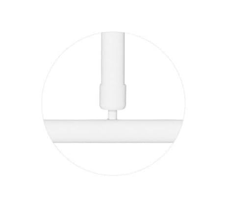 ALU DECKENHALTERUNG EXTRA LANG 120cm! FÜR WINKELSTANGE DUSCHSTANGE DUSCHVORHANGSTANGE BARRIEREFREI! UNDERSEILING OF CORNER ROD! (weiss) von probath