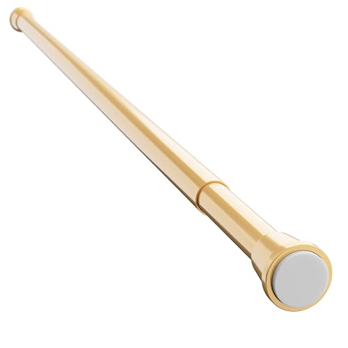 ALU DUSCHVORHANGSTANGE TELESKOPSTANGE 140-250 cm GOLD KLEMMSTANGE DUSCHSTANGE ► Rostfrei von probath