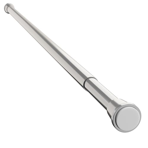ALU DUSCHVORHANGSTANGE TELESKOPSTANGE WEISS CHROM BLAU KLEMMSTANGE DUSCHSTANGE ► Rostfrei - 7 Farben - 8 Längen ab 45 cm bis 300 cm TOP (Silber matt, 140-250 cm) von probath