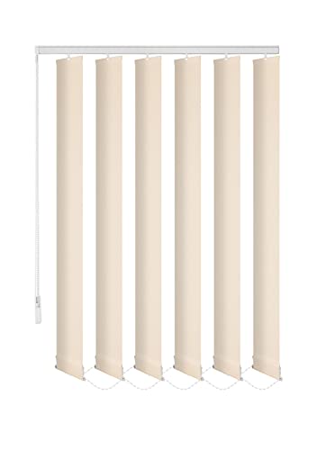 ERSATZLAMELLEN 8 FARBEN 250 CM LANG INDIVIDUELL KÜRZBAR AUSTAUSCHLAMELLEN LAMELLENVORHANG (Sand/Creme, 10er Set) von probath