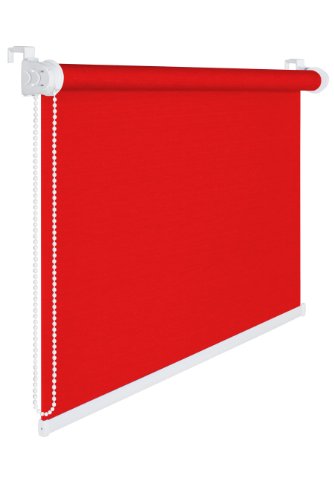 FENSTERROLLO 45 cm BREITE 175 cm LANG ROT VERDUNKLUNG 50% SICHTSCHUTZROLLO INKL. SEILZUG Fenster Rollo KLEMMROLLO 45x175 von probath