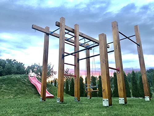 TURNSTANGE RECKSTANGE 40-180 cm KLETTERSTANGE KLIMMZUGSTANGE - BLAU, GRÜN ODER SCHWARZ (150 cm, Blau) von probath