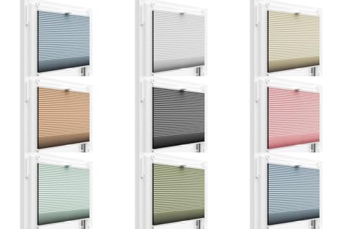 Thermo WABENPLISSEE 100% VERDUNKELND 10 Farben / 80 GRÖßEN FALTROLLO GRAU Jalousie (Sand PM02, 75x100 cm) von probath