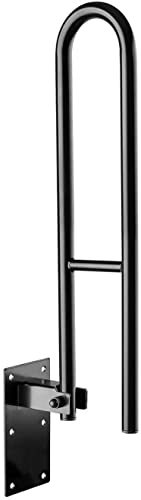 WANDSTÜTZGRIFF KLAPPGRIFF SCHWARZ ODER Weiss 60cm ODER 80cm STÜTZKLAPPGRIFF WANDGRIFF HALTEGRIFF (60 cm schwarz) von probath
