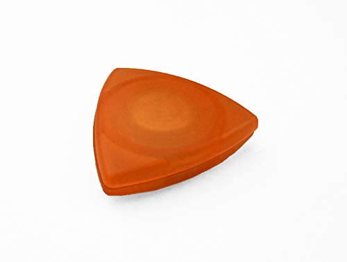 Dekomagnet - Gardinenmagnet – Magnetgriff - Magnetpin - Dreieck ca. 4 cm - starker Halt - orange gefrostet von prodecoshop