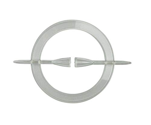 Gardinenspange - Raffspange - Dekospange für Gardinen - rund Ø 12 cm Innenmaß - transparent von prodecoshop