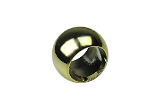 prodecoshop 8 Schlaufenkugeln, Dekokugeln, Zierkugeln für Gardinen, Kunststoff, Ø Loch 16,5 mm, Messing glänzend prodecoshop 8 Schlaufenkugeln, Dekokugeln, Zierkugeln für Gardinen, Kunststoff, Ø Loch 16,5 mm, Messing glänzend von prodecoshop