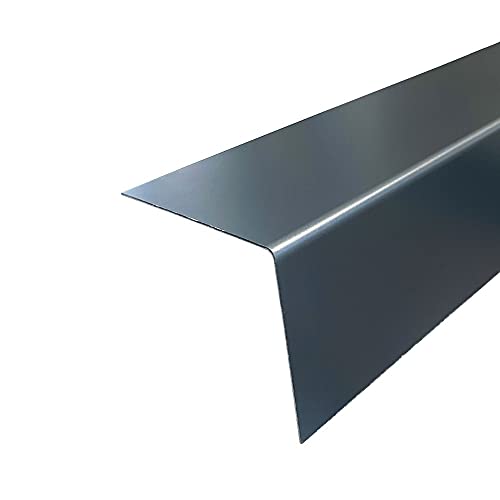 profile-metall.de Alu Eckwinkel Anthrazit Ral 7016 2000 mm, 150 x 100 x 0,8 mm, Aluminium, Kantenschutz von profile-metall.de