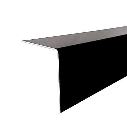 Alu Winkel Schwarz RAL 9005 2 Meter Kantenschutz Dachblech (2 x 2 cm) von profile-metall.de