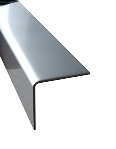 Edelstahl Winkel 1500 mm V2A blank Eckschutz 150 cm lang (35x20x1,0 mm) von profile-metall.de