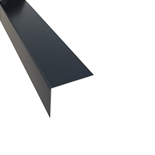 Alu Eckschutz Anthrazit Winkelblech Kantenschutz 2000mm lang Eckwinkel 2000 mm, Größe: 40 x 40 0,8 mm von profile-metall.de