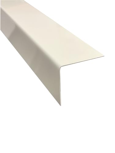 Alu Winkel 2 Meter Weiß pulverbeschichtet RAL 9016 Kantenschutz (50 x 30 mm) von profile-metall