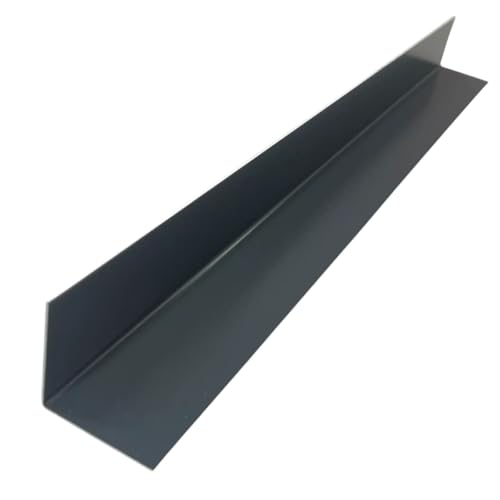 Alu Winkelprofil Innen Anthrazitgrau farbig beschichtet L-Profil RAL 7016 Dekor Innen, Größe: 2000 mm, Stil: 20 x 40 mm von profile-metall