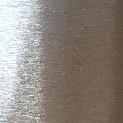 Edelstahl-Blech, Edelstahl k240 geschliffen 0,8 mm stark, magnetisch, Blechstreifen, 1000 x 500 mm Ferromagnetisch,VA Blech von profile-metall