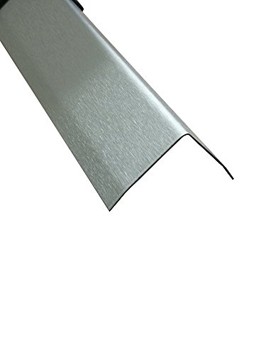 Edelstahl V2A Winkel 3-fach gekantet Winkelblech mit geschliffener Oberfläche Eckwinkel 2 Meter lang Eckschutz für Schnittkanten Kantenschutz (25 x 25 mm) von profile-metall